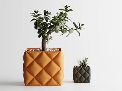 Inflated soft Cloth Planter Plant Pot Vase